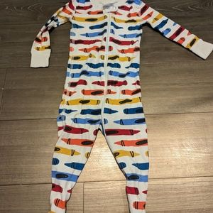 Hanna Andersson 18-24 months "Crayons" Baby zip footed sleeper